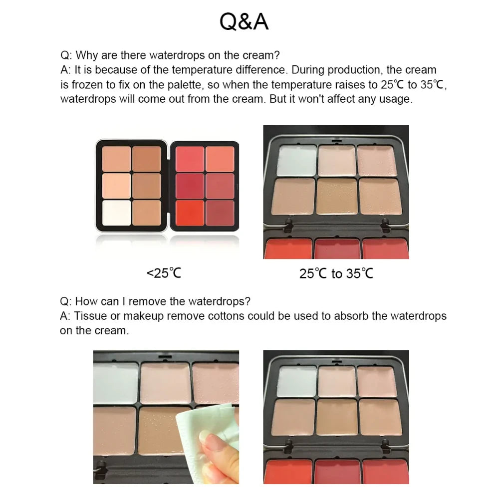 12-Color Cream Concealer Palette