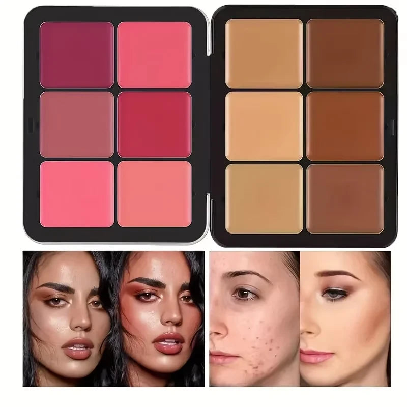 Multi-Color Cream Blush Palette