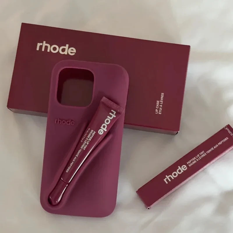 Lipstick Holder Silicone Phone Case