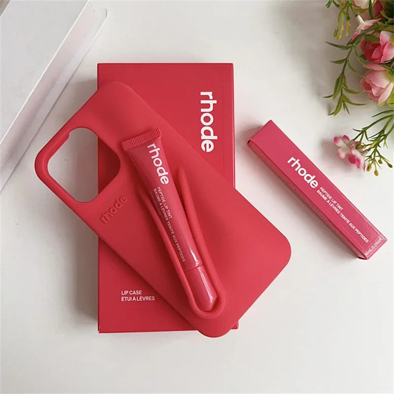 Lipstick Holder Silicone Phone Case