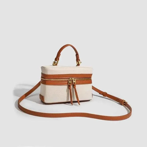 Canvas Crossbody Box Bag