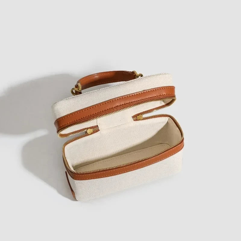 Canvas Crossbody Box Bag