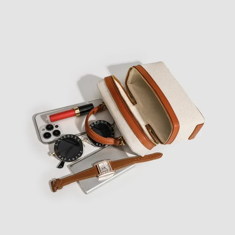 Canvas Crossbody Box Bag